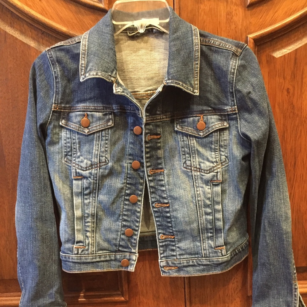 Eileen Fisher Cropped Denim Jacket